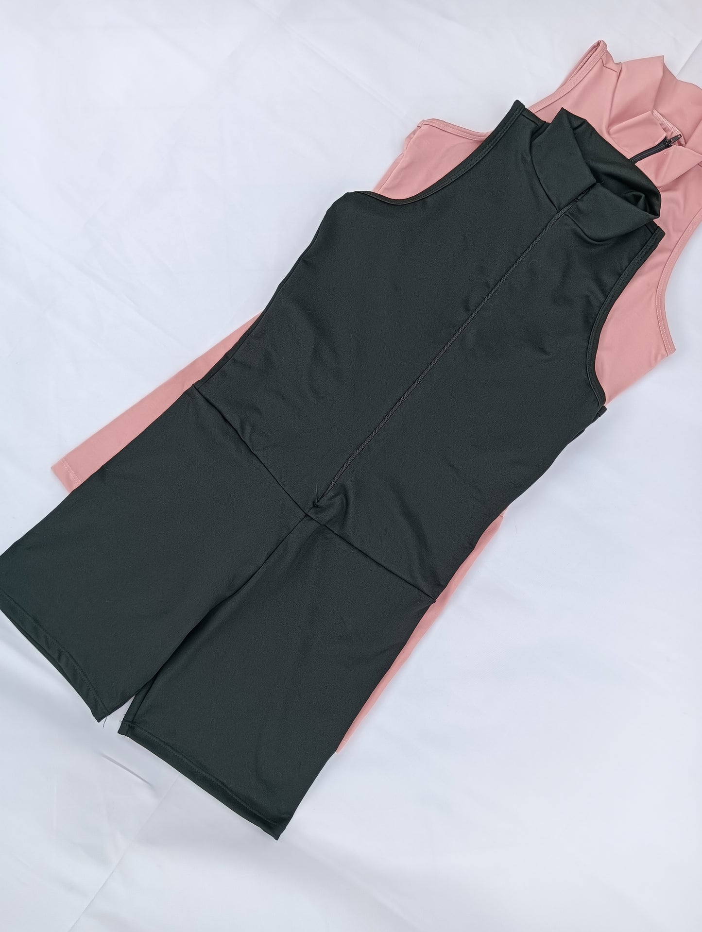 🖤 Enterizo Deportivo ESSENZA para Mujer | Suplex, Manga Sisa o Manga Larga con Cremallera