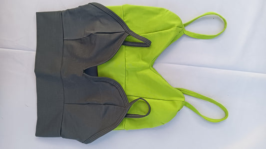 💖 Top Deportivo MANTRA en Suplex para Mujer | Escote Corazón y Tirantes Delgados